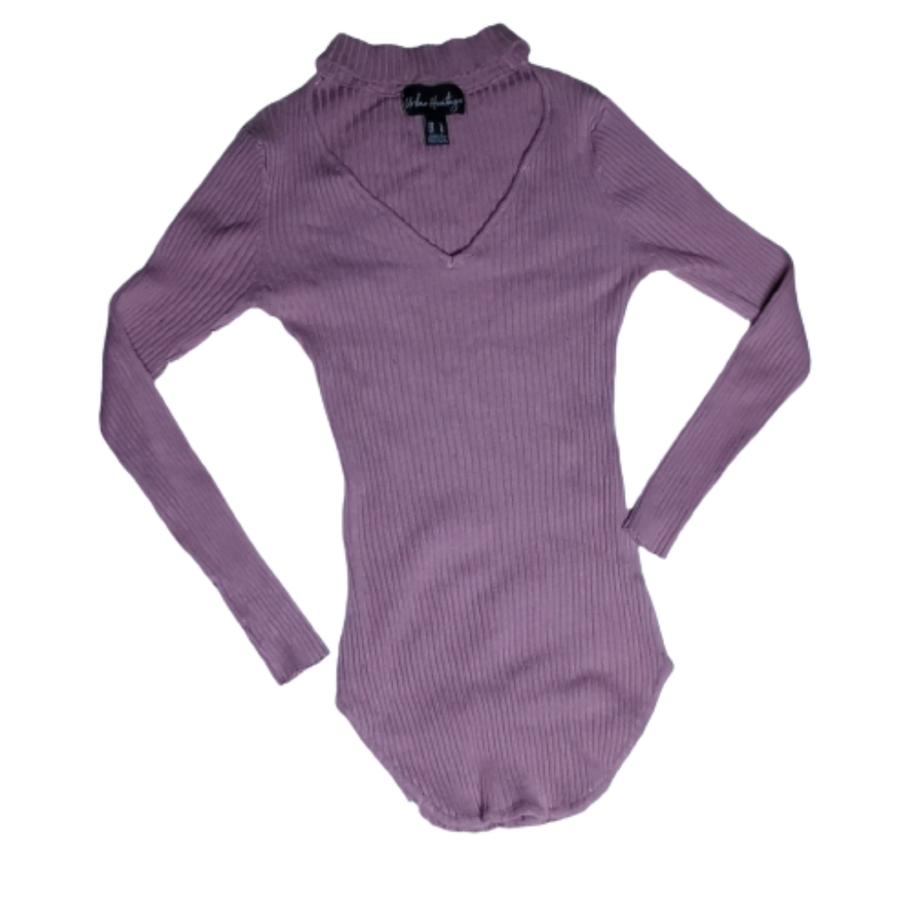 Open chest long sleeve shirt